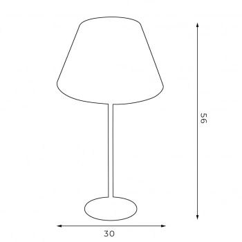 Arden lampka stołowa 1xE27 biały mat