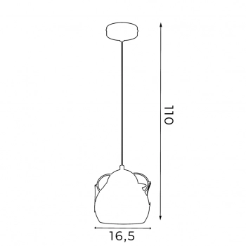 Bambini lampa wisząca 1xE27 wielokolorowa