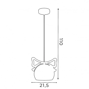 Bambini lampa wisząca 1xE27 wielokolorowa