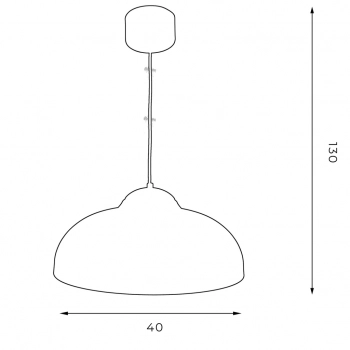 Basca lampa wisząca 1xE27 czarny mat, złoto mat