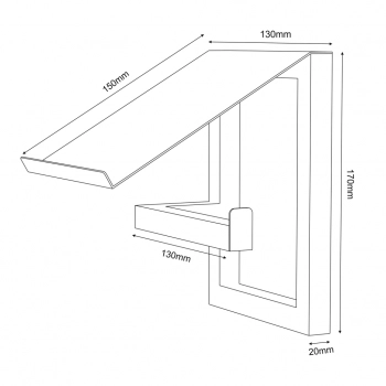 Bathroom organization wieszak  czarny mat