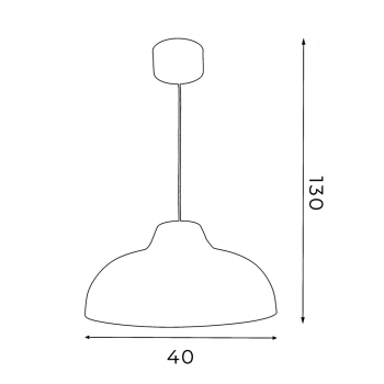 Burgos lampa wisząca 1xE27 czarny mat