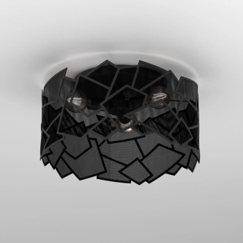 Camo lampa sufitowa 3xE27 czarny mat