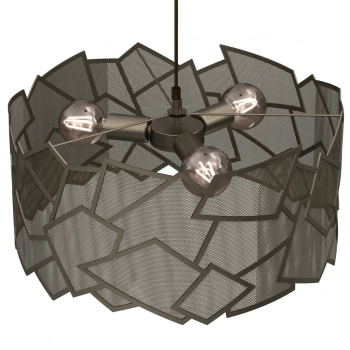 Camo lampa wisząca 3xE27 tytanowe złoto