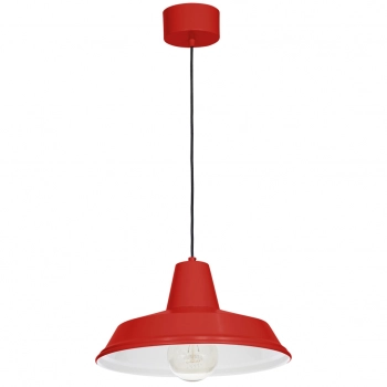 Class lampa wisząca 1xE27 czerwony mat Luminex