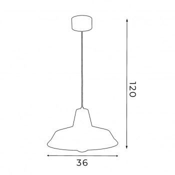 Class lampa wisząca 1xE27 biały mat