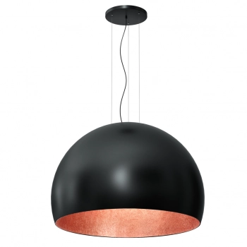 Compo lampa wisząca 1xE27 czarny mat, miedź Luminex