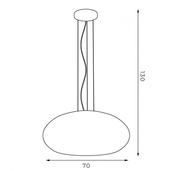 Compo lampa wisząca 1xE27 biały mat, złoto