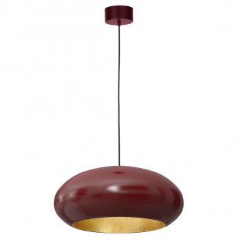 Compo lampa wisząca 1xE27 burgundowy, złoty Luminex