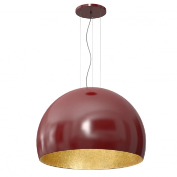 Compo lampa wisząca 1xE27 burgundowy, złoty Luminex