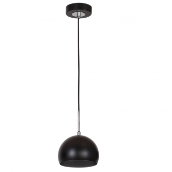 Cool lampa wisząca 1xE27 czarny mat, chrom Luminex