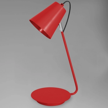 Desk lamp lampka stołowa 1xE27 czerwony mat