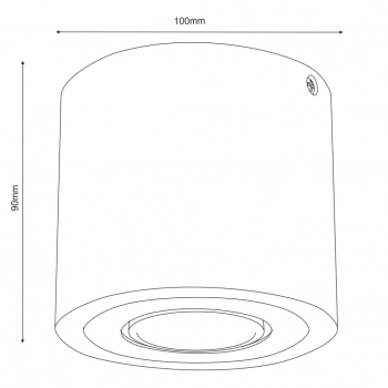 Downlight wood lampa sufitowa 1xGU10 naturalne drewno, złoty