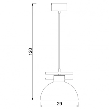 Estate lampa wisząca 1xE27 czarny mat, złoto mat