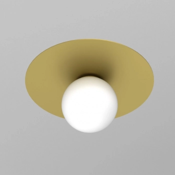 Flat lampa sufitowa 1xE14 złoto mat