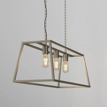 Frame lampa wisząca 3xE27 tytanowe złoto