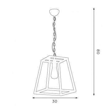 Frame lampa wisząca 1xE27 czarny mat