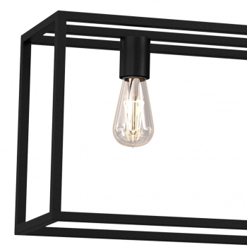 Frame lampa wisząca 4xE27 czarny mat