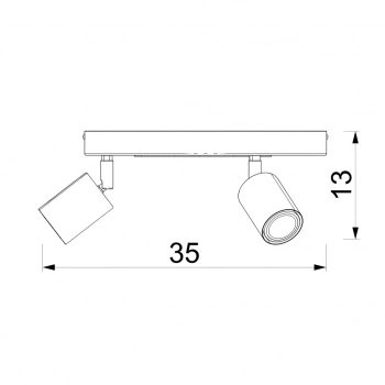 Fun lampa sufitowa, spot 3xGU10 zielony