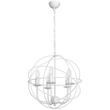 Globe lampa wisząca 5xE14 biały mat Luminex