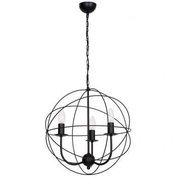 Globe lampa wisząca 3xE14 czarny mat Luminex