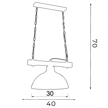 Hakon lampa wisząca 1xE27 zdobienie ręczne