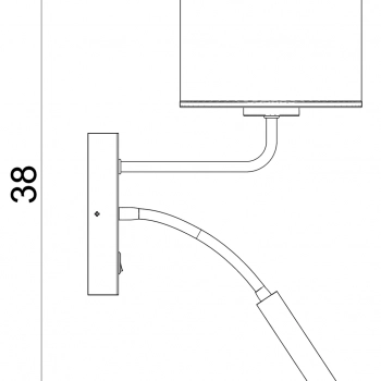 Jute kinkiet 1xE27 1xG9 czarny struktura drobna