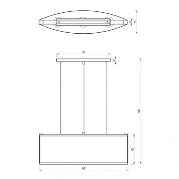 Kaga lampa wisząca 3xE27 czarny mat, złoto połysk