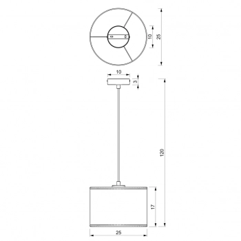 Loft shade lampa wisząca 1xE27 czarny mat