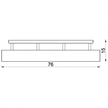 Maison lampa sufitowa 4xGU10 czarny mat