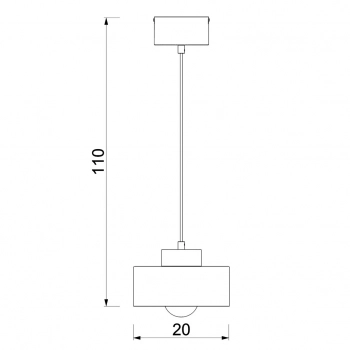 Marti lampa wisząca 1xE27 biały mat, chrom