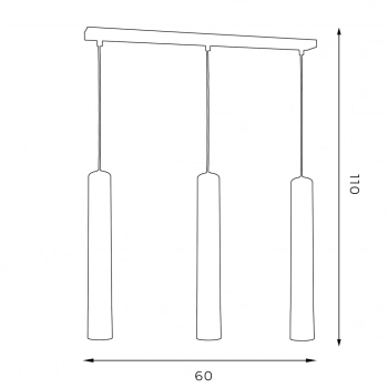 Nest lampa wisząca 3xGU10 czarny mat, chrom