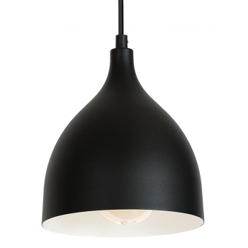 Noak classic lampa wisząca 4xE27 czarny mat