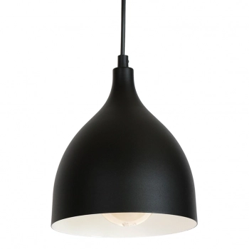 Noak classic lampa wisząca 2xE27 czarny mat