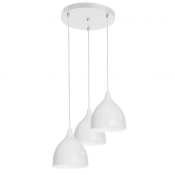 Noak classic lampa wisząca 3xE27 biały mat Luminex