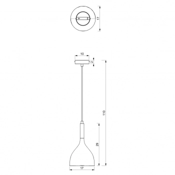 Noak lampa wisząca 1xE27 czarny mat, złoto mat