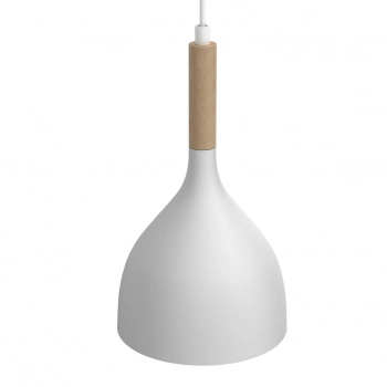 Noak wood lampa wisząca 2xE27 biały mat