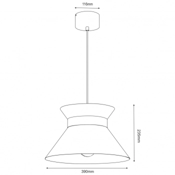 Norge lampa wisząca 1xE27 biały mat, złoto połysk