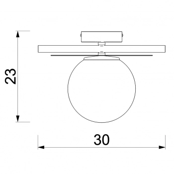 Orbital lampa sufitowa 1xE27 czarny mat