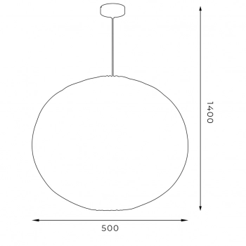 Shade lampa wisząca 1xE27 biały