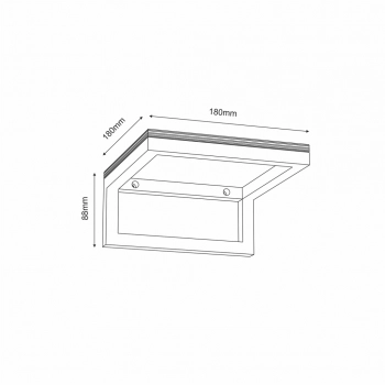 Shelf kwietnik  czarny mat