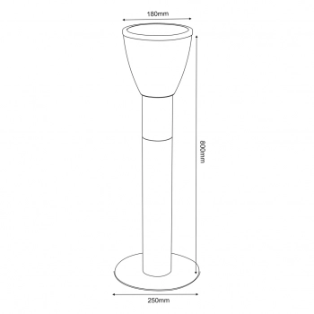 Smokers accessories popielniczka  czarny mat