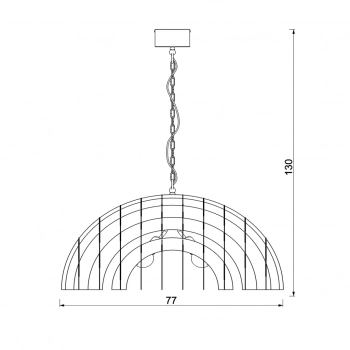 Space lampa wisząca 3xE27 czarny mat