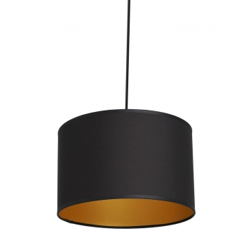 Spindel shade lampa wisząca 1xE27 czarny mat