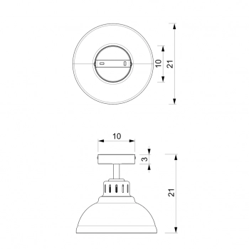 Sven lampa sufitowa 1xE27 czarny mat