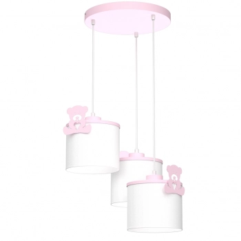 Sweet lampa wisząca 3xE27 różowa Luminex