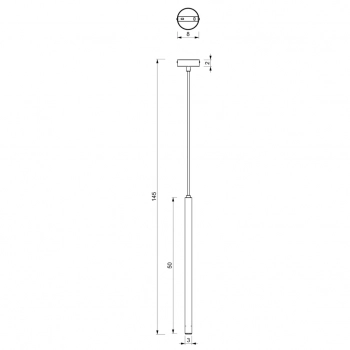 Yoru lampa wisząca 1xG9 czarny mat