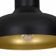 Basca lampa sufitowa 1xE27 czarny mat, złoto mat