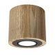 Downlight wood lampa sufitowa 1xGU10 naturalne drewno, czarny Luminex