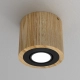 Downlight wood lampa sufitowa 1xGU10 naturalne drewno, czarny